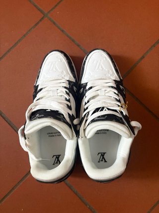 Sneakers Louis Vuitton Uomo Nero Bianco
