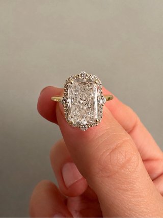 Anillo Oro 14K Diamante Lab-Grown 4ct