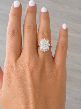 Anillo Oro 14K Diamante Lab-Grown 4ct