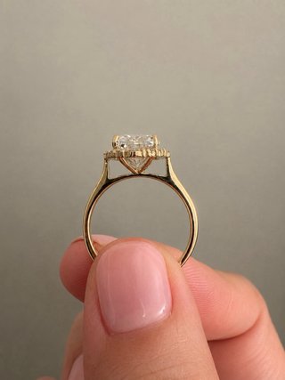Anillo Oro 14K Diamante Lab-Grown 4ct