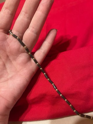 Bracciale Ematite Nera e Oro