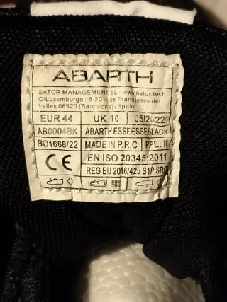 Scarpe antinfortunistiche Abarth 44