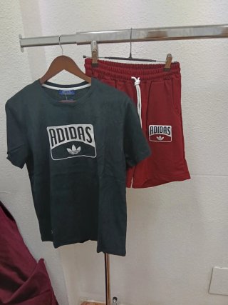 Conjunto Adidas Camiseta y Pantalón Blanco