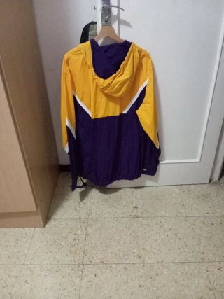 Anorak Mitchell & Ness Lakers Morado/Amarillo