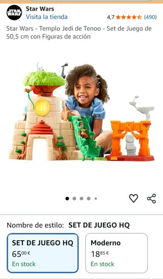 Star Wars Templo Jedi de Tenoo, Hasbro. Nuevo