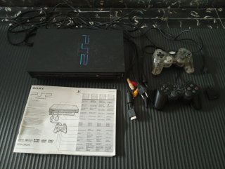 Playstation 2 PS2 Negra Ancha