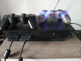 Playstation 2 PS2 Negra Ancha