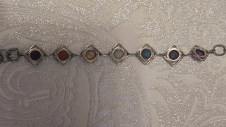 Pulsera Plata Piedras Naturales