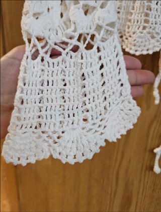 Camiseta Crochet Blanca Talla Única
