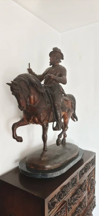Escultura Bronce Guillermo de Orange Siglo XIX