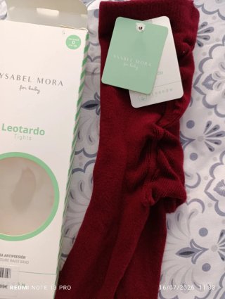 Collant YASBEL MORA Rosso Taglia Unica