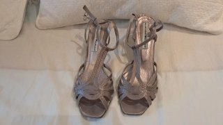 Sandalias de fiesta plateadas