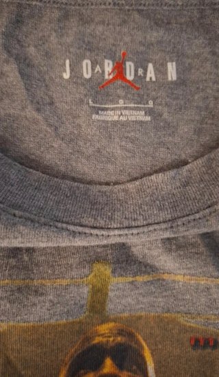 Camiseta Jordan MVP 23 Gris Talla L