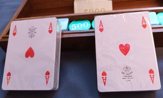 Set da poker vintage in radica