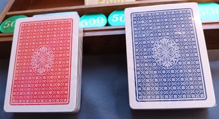Set da poker vintage in radica