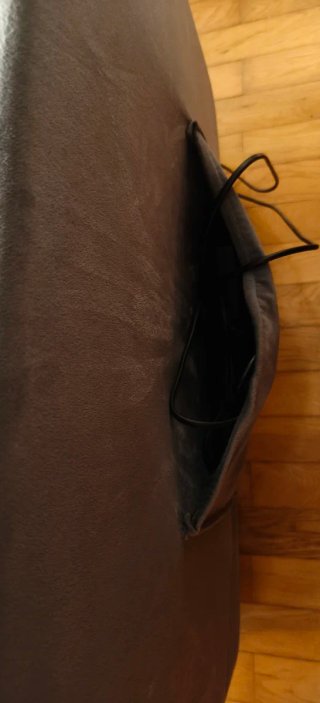 Sillón reclinable de terciopelo gris