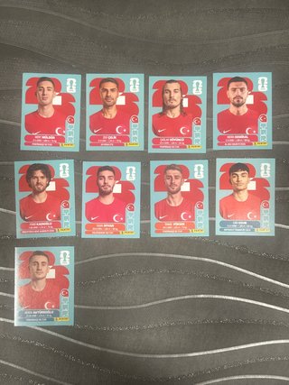 Lote cromos Turquía Mundial 2026