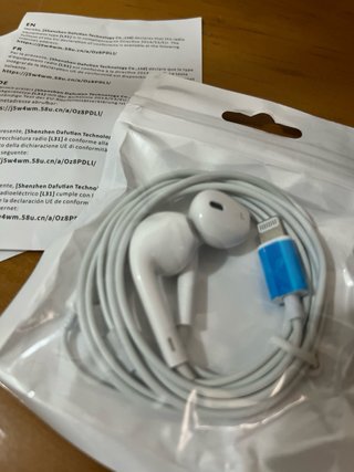Auriculares iPhone Cable Blanco