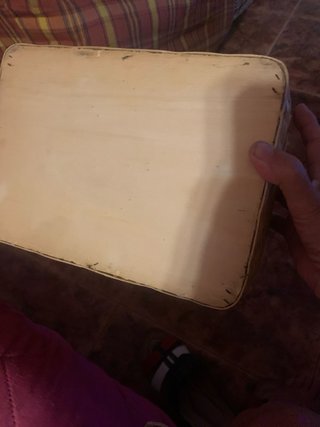 Cajita costurero mimbre forrado