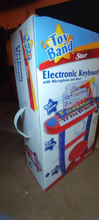 Teclado Electrónico Bontempi con Micro y Taburete