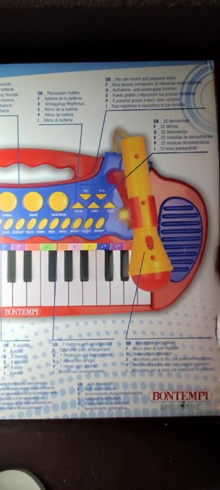 Teclado Electrónico Bontempi con Micro y Taburete