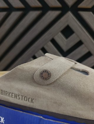 Sabot Birkenstock Boston bs realizzato in camoscio