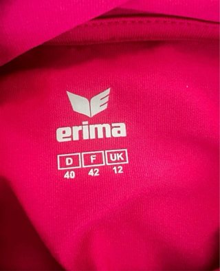 Talla L. Camiseta manga larga con capucha ERIMA