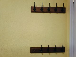 Colgador de pared madera y metal