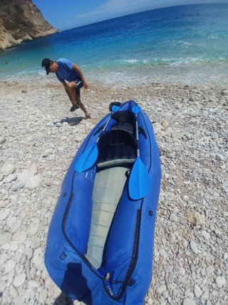 Kayak Sevilor inflable azul