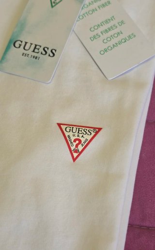 Camiseta Guess Eco Blanca Super Slim Fit Talla M