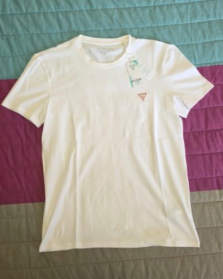 Camiseta Guess Eco Blanca Super Slim Fit Talla M