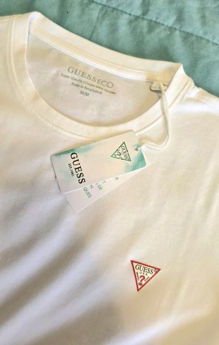 Camiseta Guess Eco Blanca Super Slim Fit Talla M