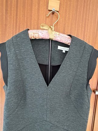 Vestido Sandro Paris Gris Talla M