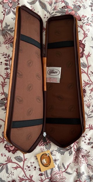 ESTUCHE CORBATAS PIEL “COTTIER” MARRÓN CLARO
