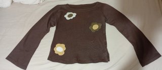 Camiseta Manga Larga Flores Talla M