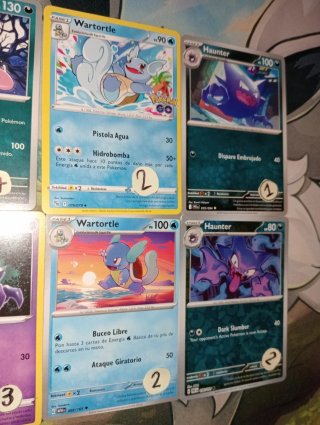 Lote de cartas Pokémon: Bulbasaur, Ivysaur, Gengar
