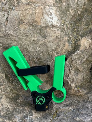 Pértiga escalada verde