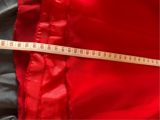 Vestido fiesta largo rojo adornos T36/S