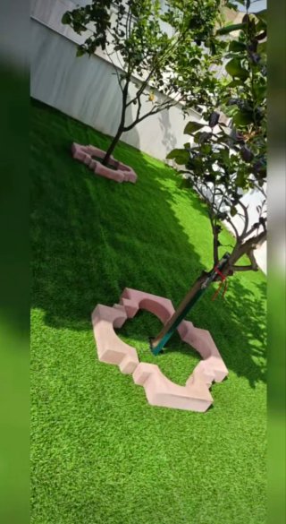 Instalación de césped artificial profesional