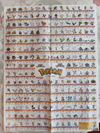 Póster Pokémon Pokedex Rojo Fuego Verde Hoja