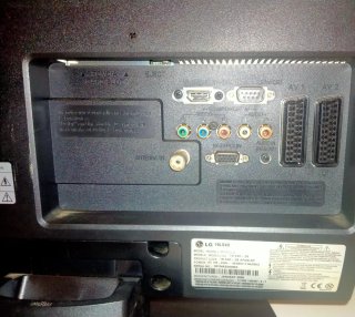 Televisión LG Negra
