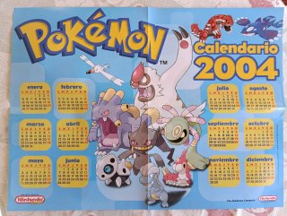Calendario Pokémon 2004 Nintendo