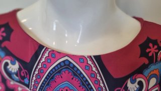 Blusa Trucco Diseño Geométrico Multicolor