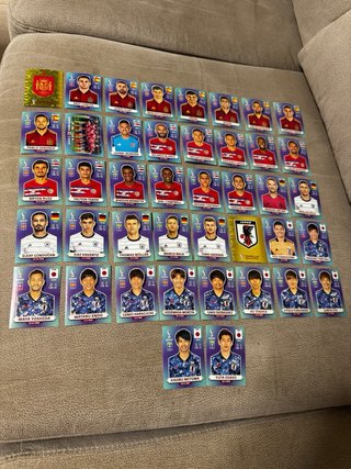 Lote 442 cromos Mundial Qatar 2022 Panini