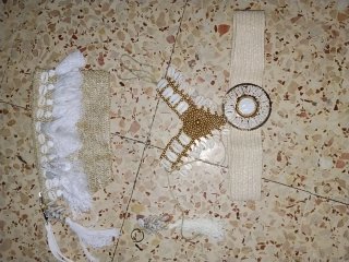 Bolso de playa redondo conchas y collar