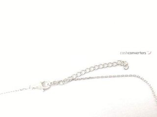 collar plata 925mm con piedra con circonita 19 5cm