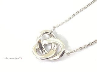 collar plata 925mm con piedra con circonita 19 5cm