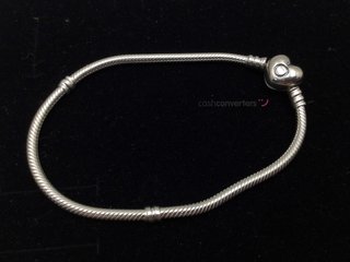 pulsera plata 925mm con piedra