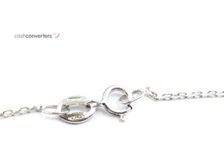 collar oro 18k con diamante de laboratorio 23cm