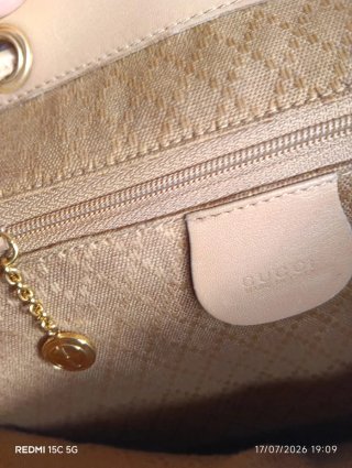 Mochila Gucci Piel Beige